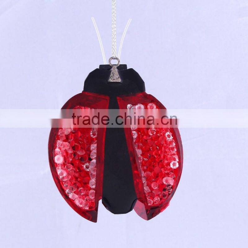 Small Size Ladybug with Opening Wings Ornament 01501013 new style indoor decoration