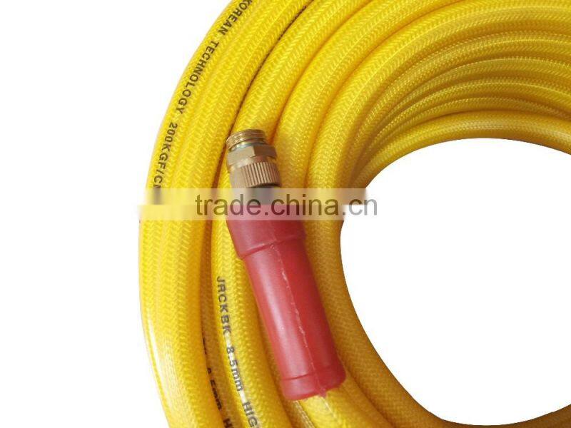 YONG HANG High pressure 8.5MM YELLOW braided pvc hose pipe for agricultural low price