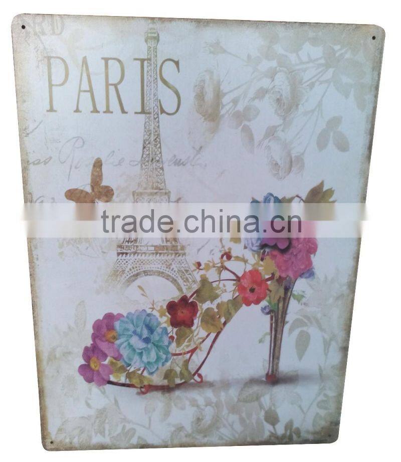 elegant Medium size tin sign