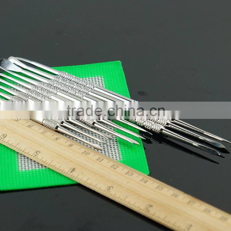 Wholesale with Non Stick Silicone Tip Stainless Steel Bho Oil wax custom dab tool