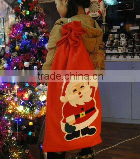 100% Cotton Christmas Bag,recycle christmas shopping bag
