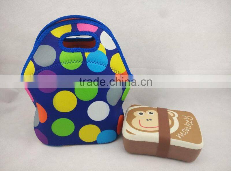 Bamboo fiber biodegradable and eco BPA free children Kids lunch box