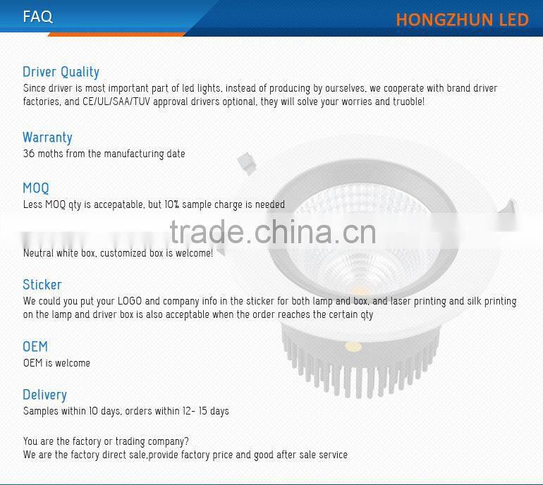 bulk buy from china 15w dimmable led down lights 220 volt