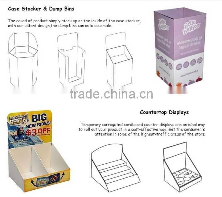 multifunctional cosmetic PDQ cardboard display box