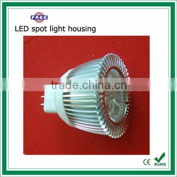 3W Aluminum LED E27 Spotlight Frame without LED and DRIVER