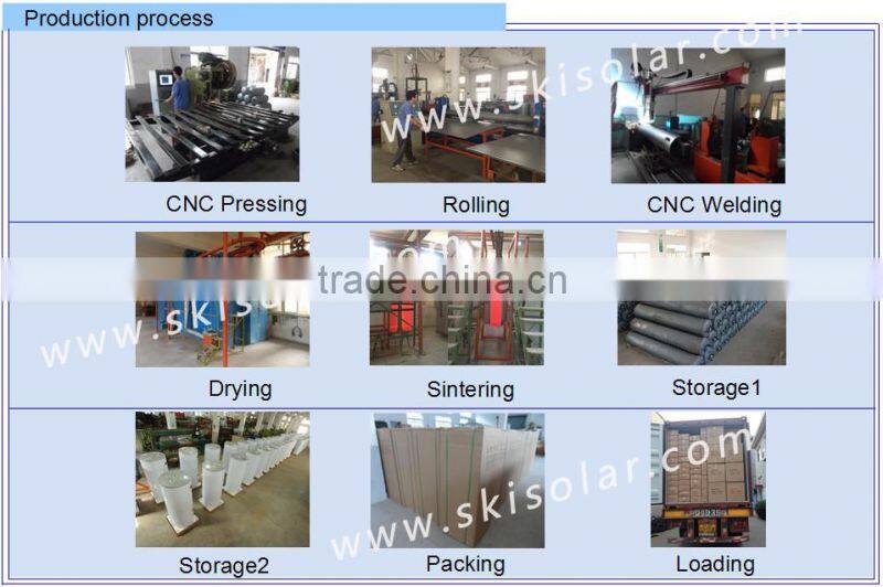 solar collector:vacuum glass tubes for solar water heater for home solar systems