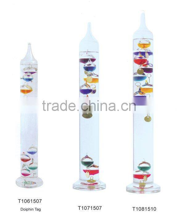 Galileo Thermometer/Hand-crafted Glass Galileo thermometer