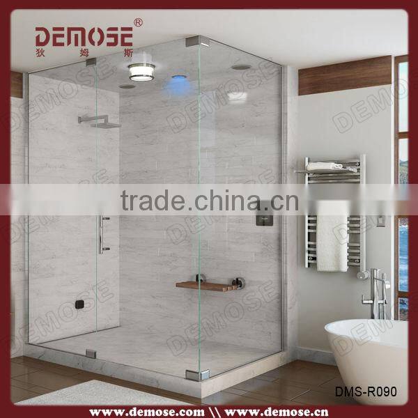 mordern frameless shower glass door / sliding door bathroom mirror cabinet