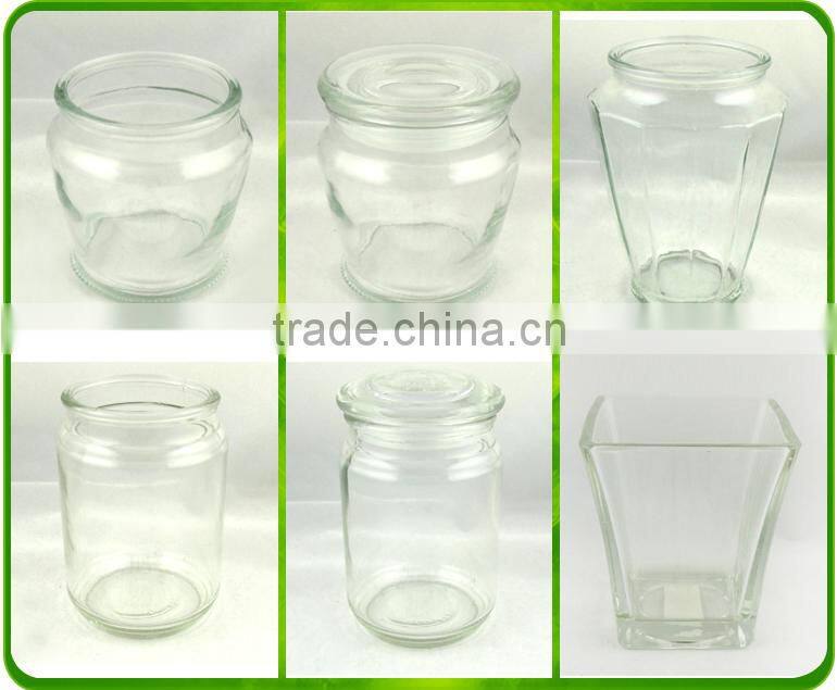Customized Clear Fancy Water Glass Bottle Glass Jar