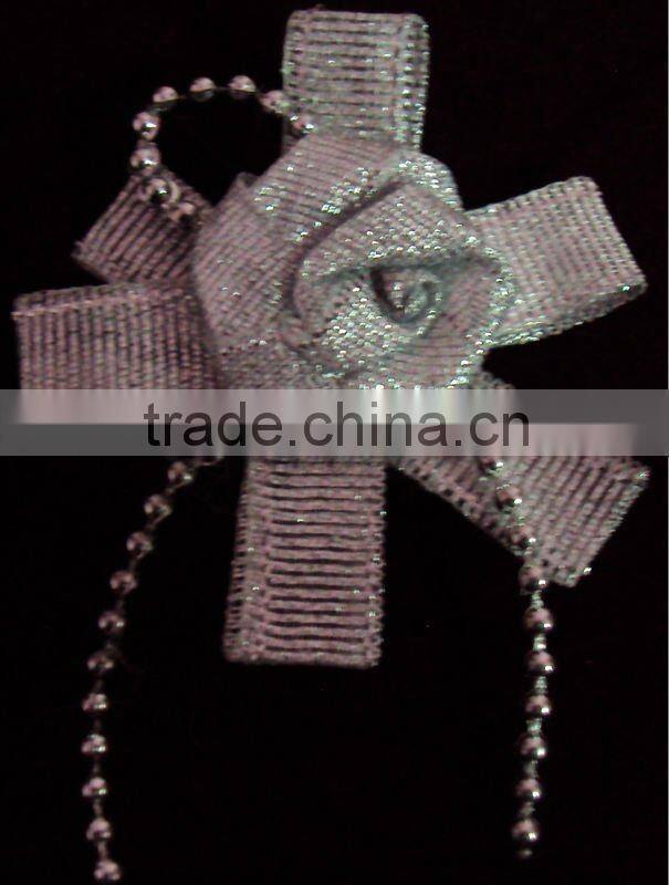 Tissue ribbon flower