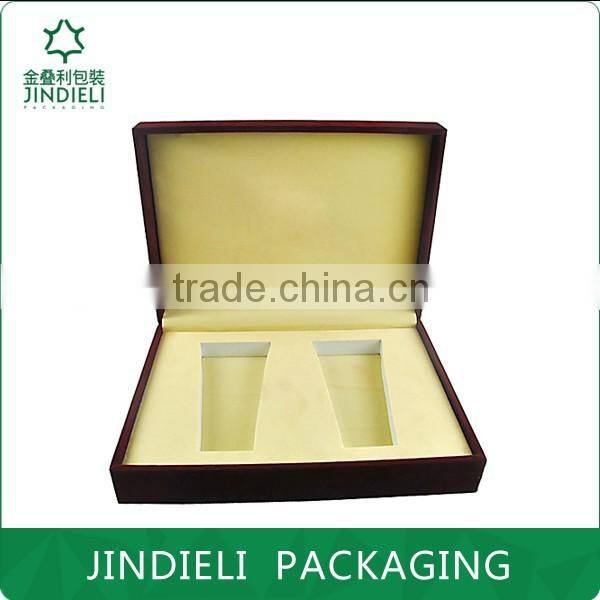 dark red velvet beauty cosmetics box packaging