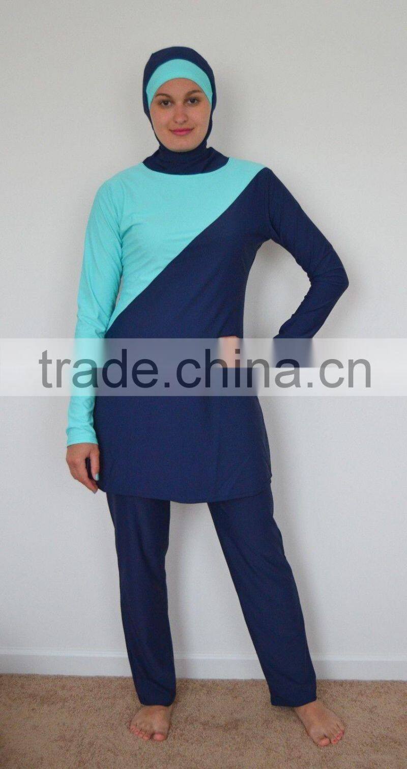 Modesty Women Muslim Swimwear Swimsuit Full Cover Islamic bathing suits