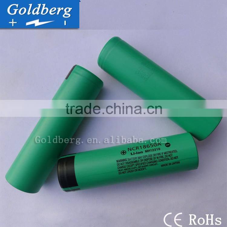 Flat top Pana NCR18650A protected rechargeable 3100mAh 3.7V 18650 lithium batteries authentic cells from Japan