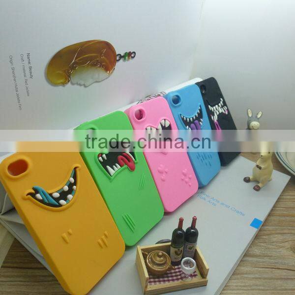 Silicone new funny case for iphone 4, iphone 5