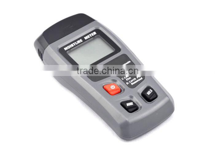 Digital wood moisture meter with 2 pin steel probe