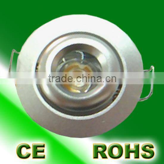 round white 15/30/45/60 degree beam angle 1*1w led ceiling light