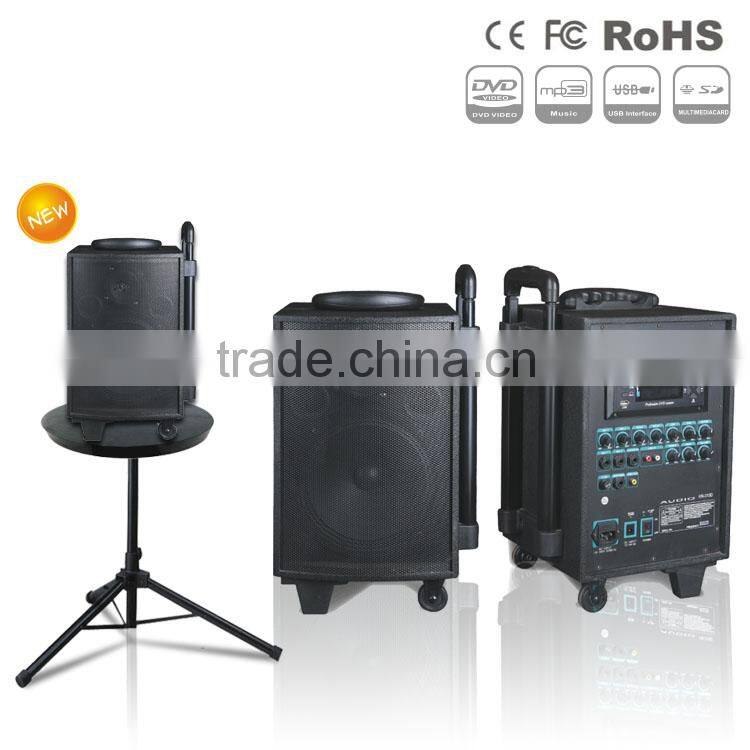 2015 whole sale 100W ABS black portable wireless pa amplifier with best price