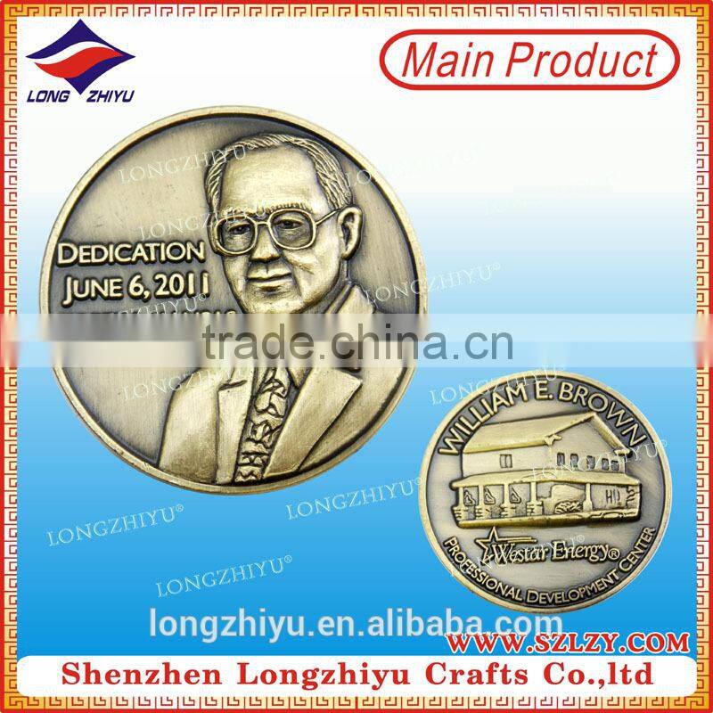 Polished silver 3d metal islamic coin