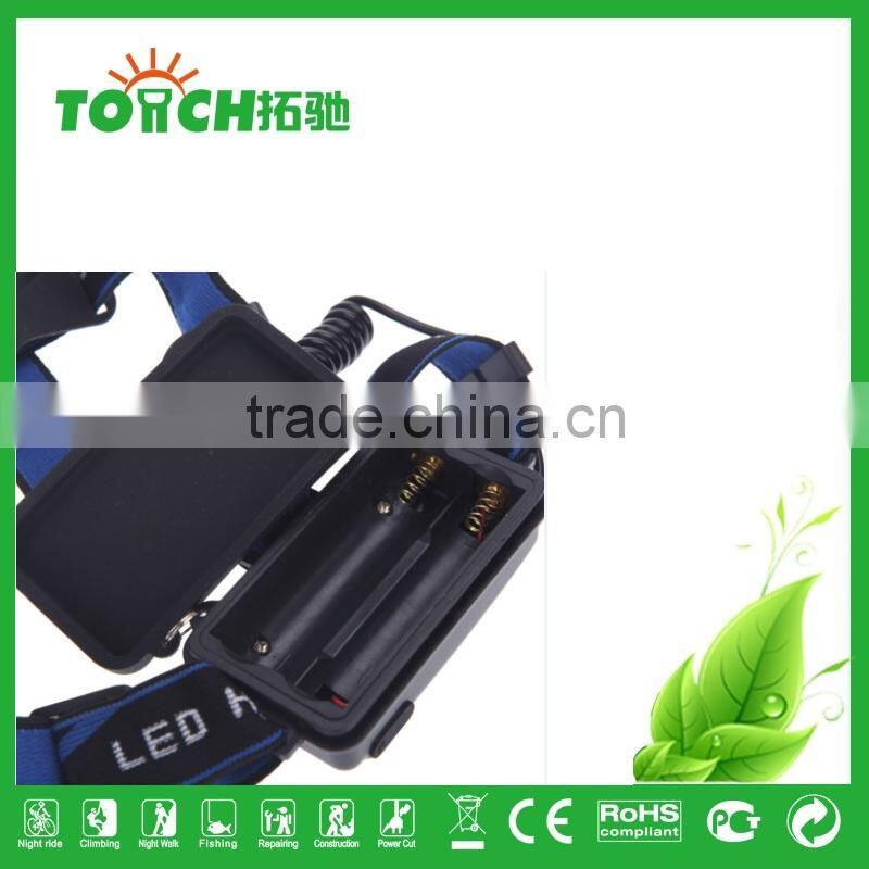 Zoomable CRE E XM-L T6 LED Headlight 4-Mode Adjustable 2*18650 Battary Light for Camping Hiking with Car Charger TL-7032