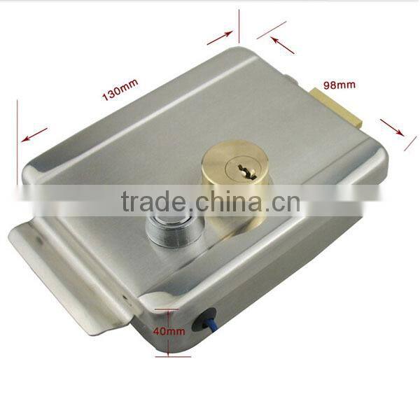 Self Locking Double Heads 12V Safety Keys Inward Electronic Door Lock