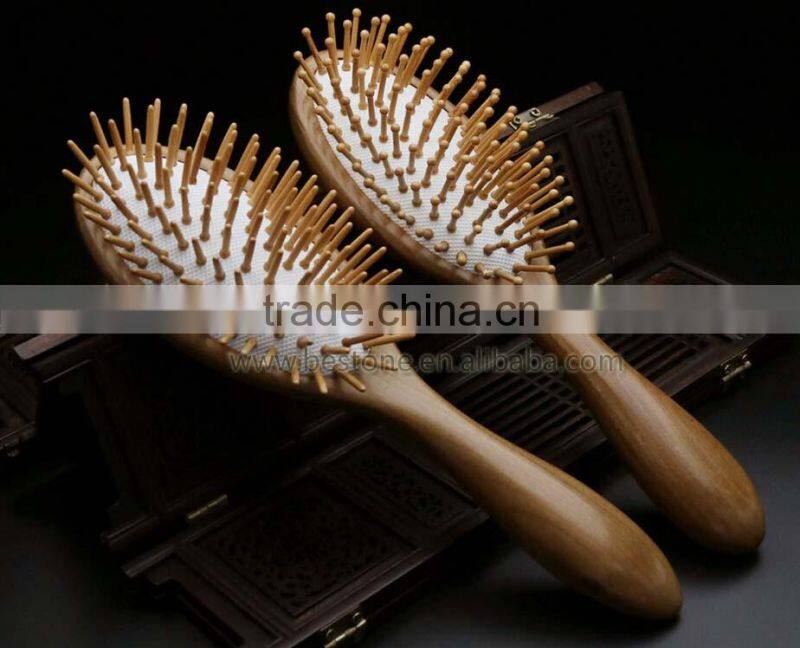 Cushion Natural Wood Air Vent Hair Brush