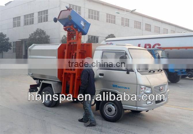 made in China self-unload small garbage truck, garbage truck dimensions