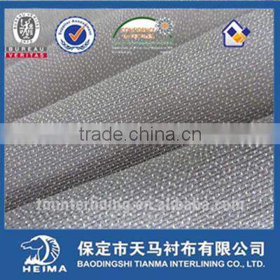 twill woven fusible interlining fabric for uniform