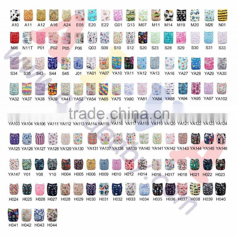Alva Fox New Pattern of Baby Nappies Adjustable Baby Cloth Diapers