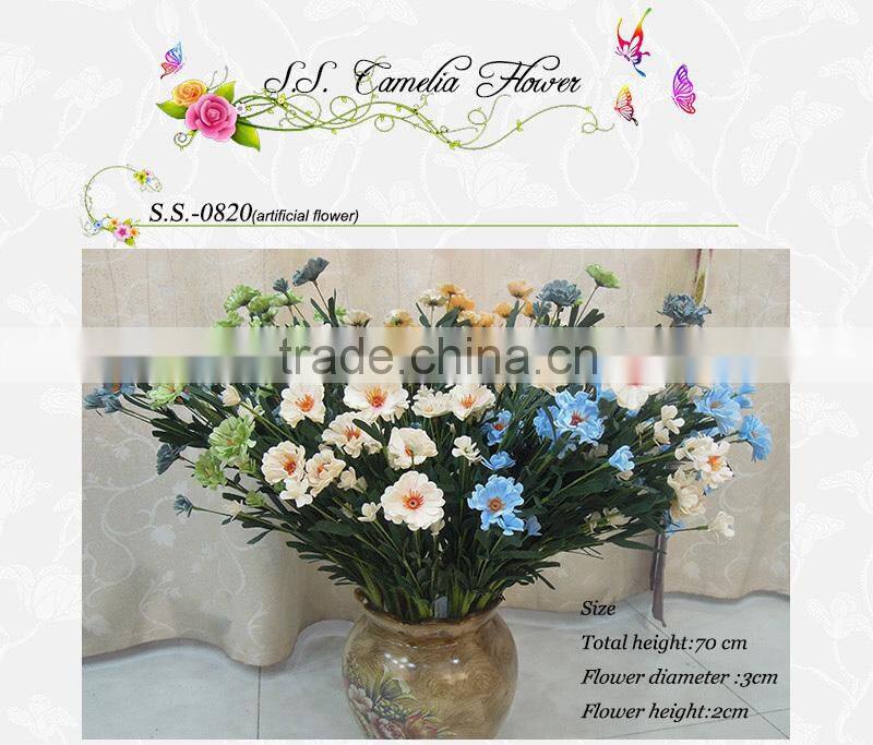 camellia tiffany blue silk flowers