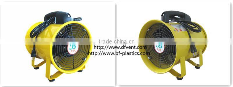 8'' 220V/50/60Hz Yellow Industrial Portable Ventilator