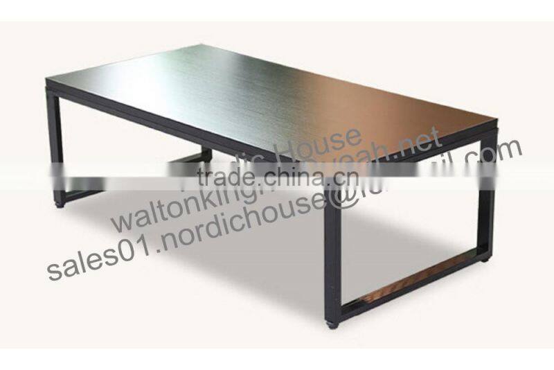 New design lacquer MDF and steel stand high quality coffee tables for home furniture