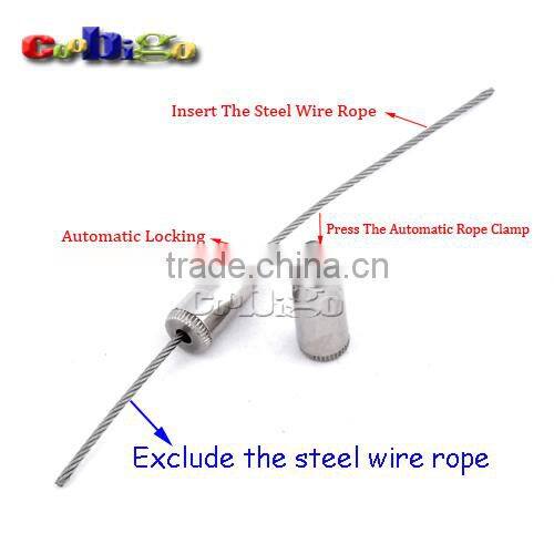 1/8" Hole Automatic Rope Clamp Rigging For Steel Wire Rope Hardware Hanging #FET007