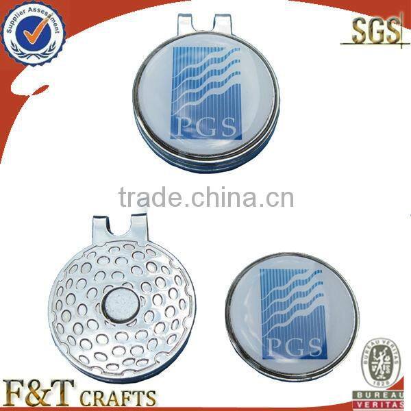 customized sport magnet golf hat clips with ball markers