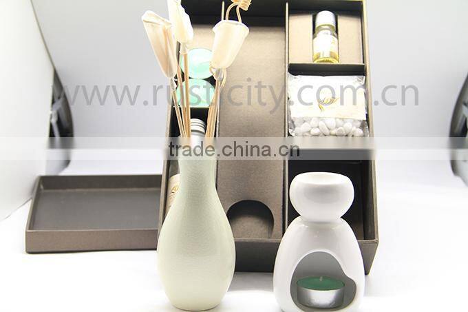 Ceramic Oil Burner set, Fragrance oil reed diffuser.