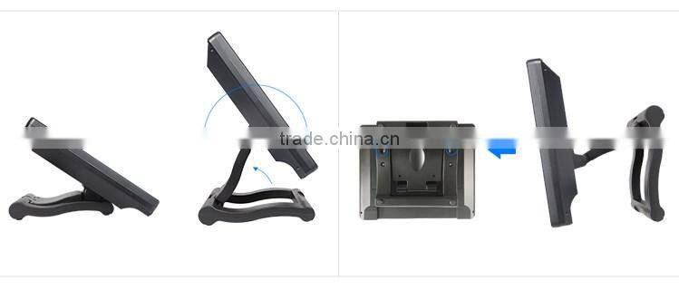HDMI VGA input 12.1 inch touch screen foldable stand bracket led display advertising