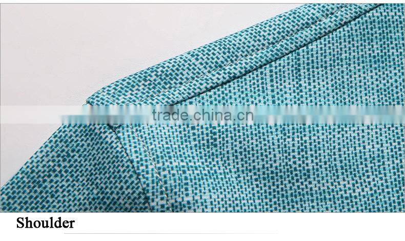 Linen Cotton Custom Fit Contrast Collar Men's Polo shirts