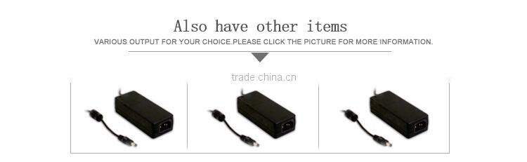 Meanwell 60W AC-DC Single Output Desktop power supplies/ 60w ac adaptor