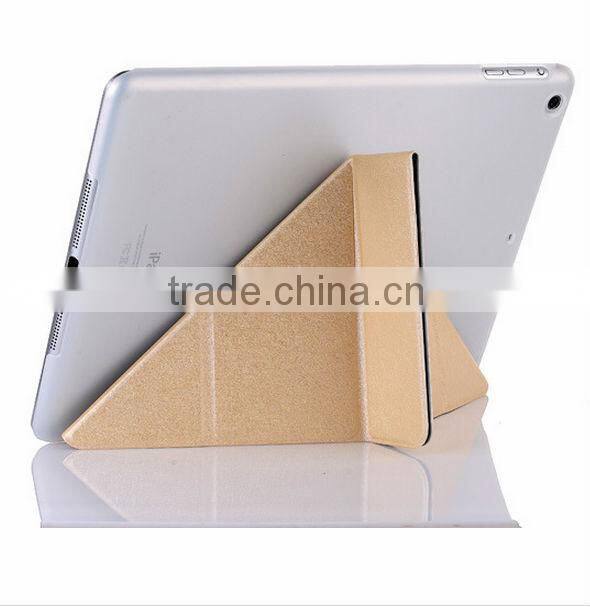 Pu leather three folder Transformers case for tablet For ipad air case D0107