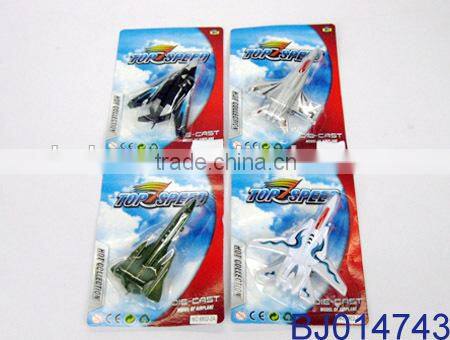 Funny kids toy mini pull back fighter/camouflage diecast combat aircraft