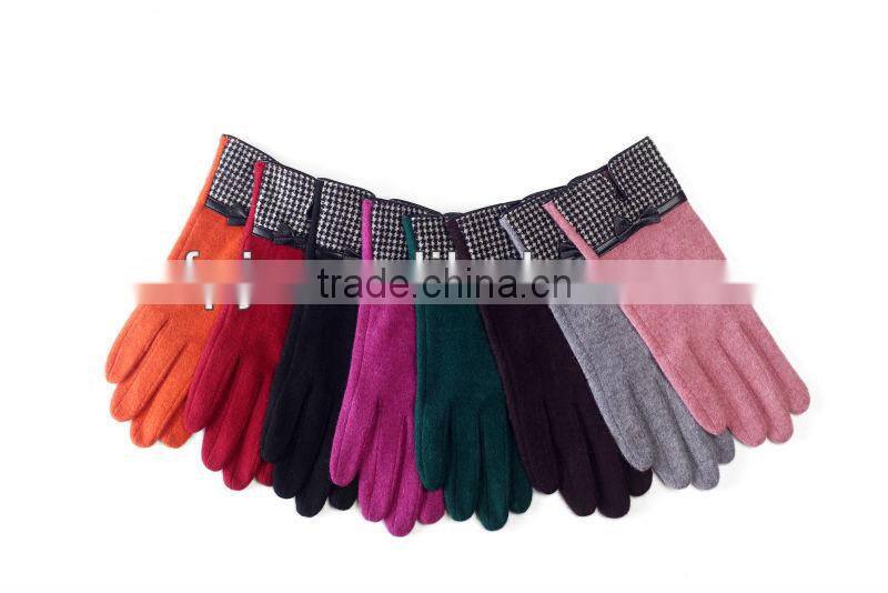 ZF3005 Genuine Cheap Wool Lady dress Fashion Gloves