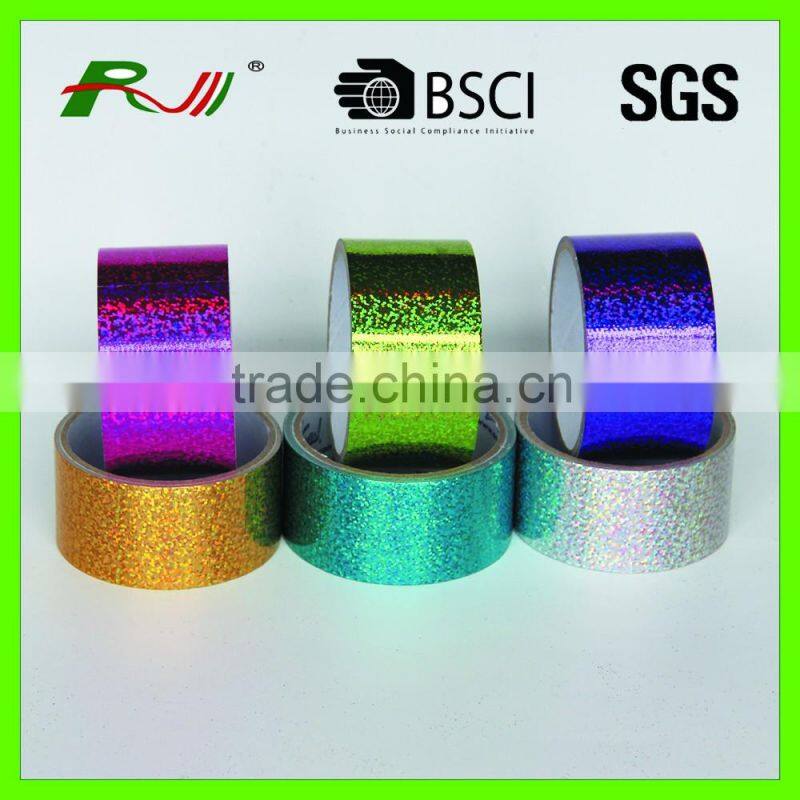 Bright luster holographic duct tape with eco-friendly