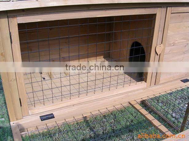 wooden rabbit hutch