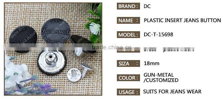 Hot Selling Jeans Accessories Metal Tack Buttons for Jeans,Jacket Button for Sale