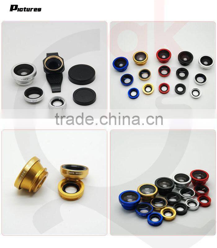 For all smartphone 3 in 1 lens camera lens for iphone4 4s 5 s samsung htc nokia