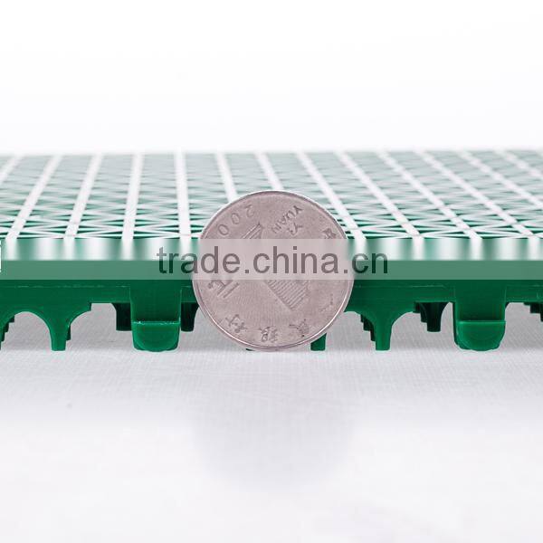 single layer interlocking plastic sport court flooring with cross shape