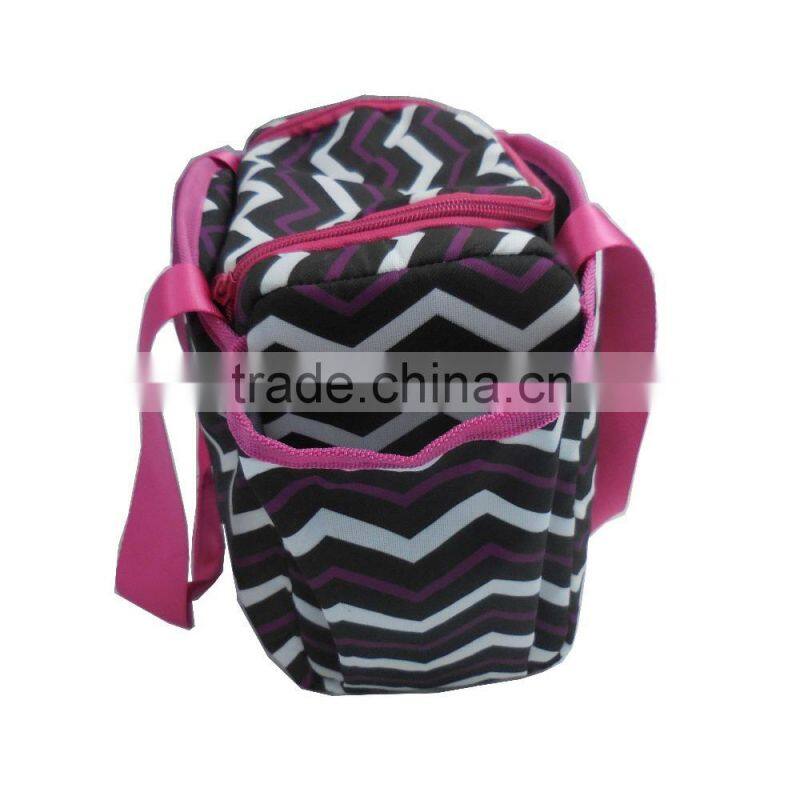 colorful eco-friendly nylon material insulated lunch cooler tote bag/picnic bag with handle/lanyard/strap, ladies handbag