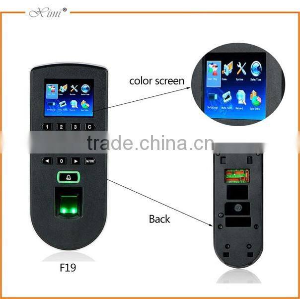 F19 Biometric fingerprint door access control with 3000 fingerprints and ZK optical of Sensor