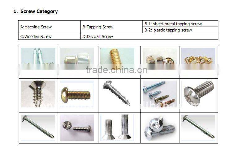 carbon steel phillips self drilling tapping screws