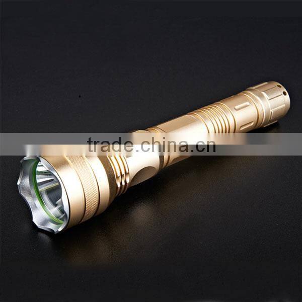 Aluminium police led flashlight With USB charger