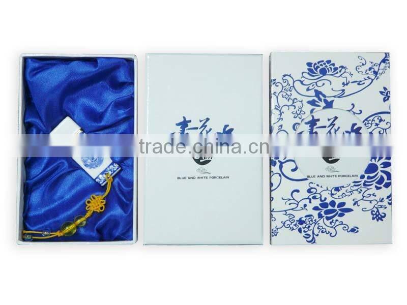 China Ceramic USB flash drive blue and white porcelain USB disk